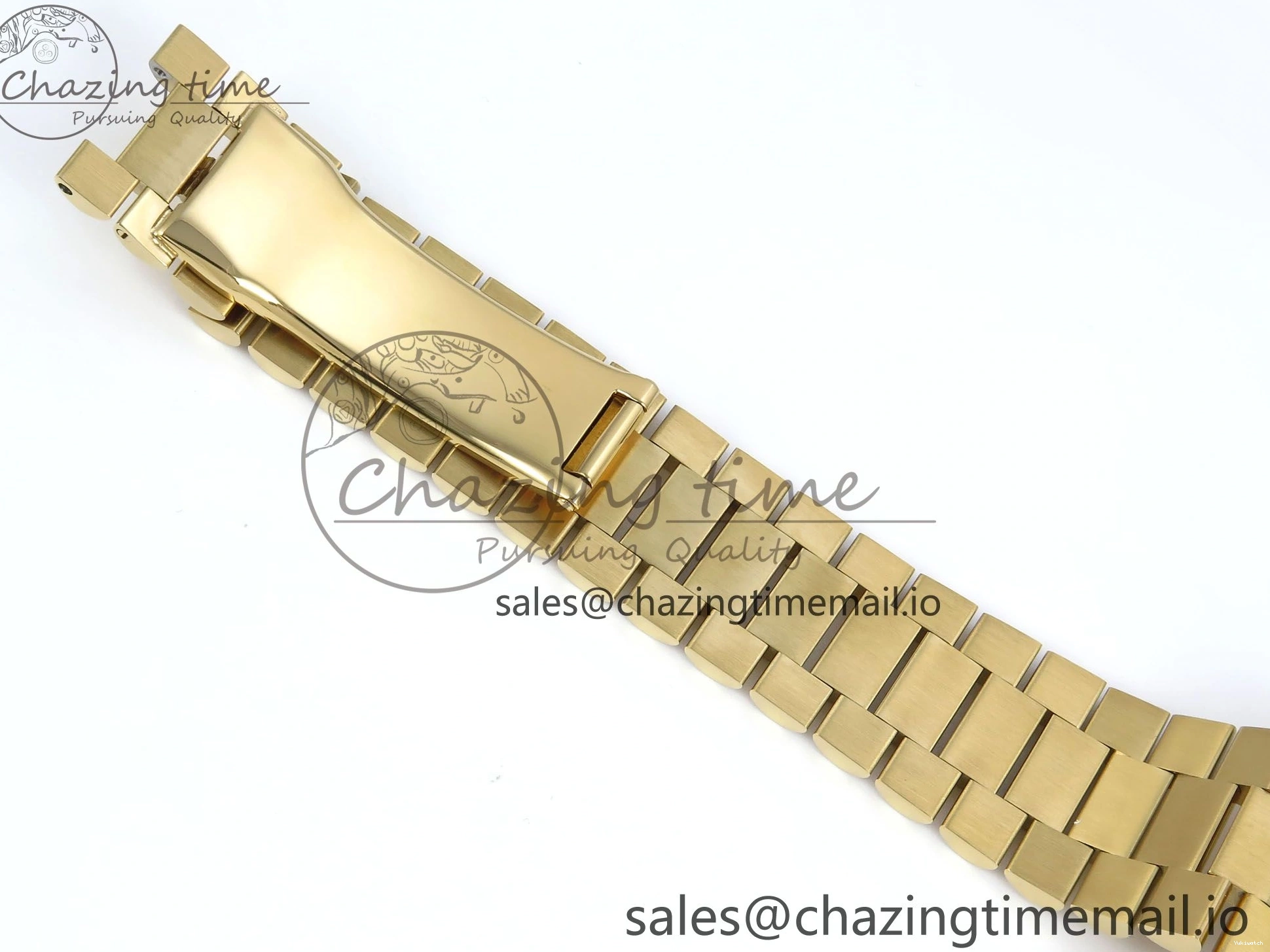 Bracelet Black 40 QF Diamonds Weight) Best YG on DayDate A2836 Dial V5 (Gain Bezel President Green Edition 1:1 0429